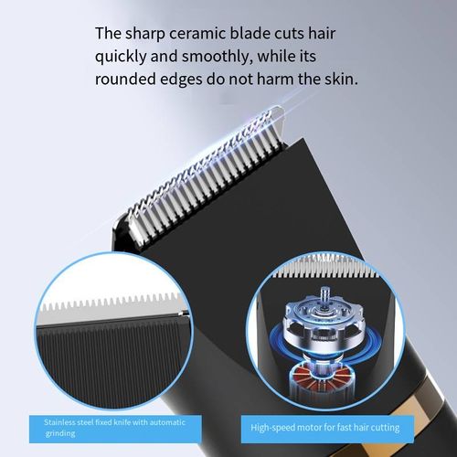 Ufree 3-in-1 Premium Men's Electric Grooming Kit: Waterproof Beard Trimmer, Nose & Ear Hair Trimmer, and Body Hair Clipper with Ultra-Sharp Ceramic Blades, Rounded Safety Edges, USB Rechargeable Charging Dock, LED Battery Level Display, 3 Precision Guide Combs, and Versatile Attachments for Effortless, Gentle, and Precise Grooming at Home, Gym, or On-the-Go Travel – All-in-One Solution for a Fresh, Polished Look Every Day