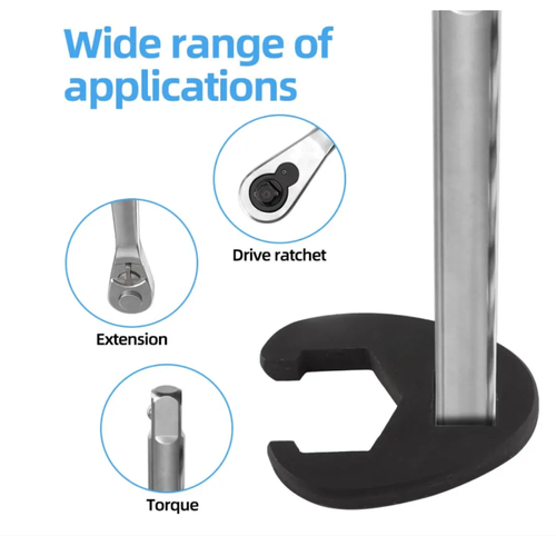 19 sets of oil pipe wrenches, an essential tool for auto repair to prevent leaks. With 19 different specifications, they are compatible with various oil and water pipes. The arc-shaped opening prevents liquid leakage and loosening. Made of high-strength plastic gold material, it is lightweight and insulated. It can securely fasten and tighten when repairing oil pipes or replacing water pipes in auto repair shops, making it a convenient equipment for pipe maintenance.