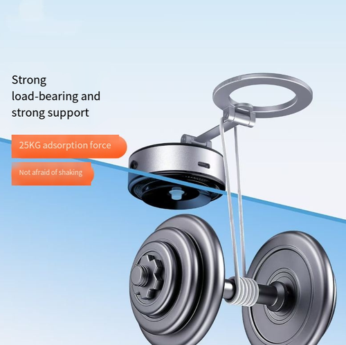 This zinc alloy magnetic support: With a 25KG vacuum suction that is as stable as a rock, it features four-axis linkage for 360° rotation and free angle adjustment. It can be magnetically attached and detached, folded for portability. The zinc alloy material is durable and sturdy. It is suitable for all scenarios such as in vehicles, on desks, or during business trips. Once placed, it will remain stable, eliminating screen shaking and residue from past attachments.