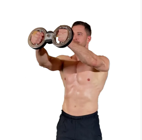 This resistance speed lever is designed with a metal frame and bearing mechanism. The circular textured grip is anti-slip and comfortable to hold. It can be folded for portability. It can exercise the arm and wrist muscles, strengthen the abdominal core, and is a portable fitness tool for office workers and beginners in fitness. It enables you to start your muscle shaping plan anytime and anywhere.