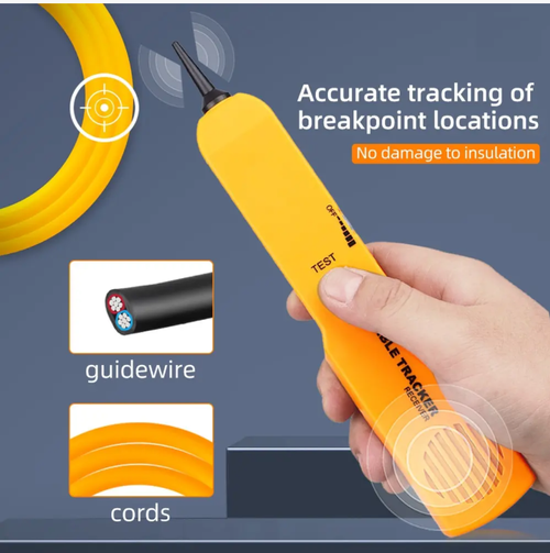 Wire Maintenance Prodigy,Telephone Line Locator, an intelligent signal tracker that precisely locates telephone and network cables, can detect connection and disconnection faults. The operation is simple, even beginners can locate the line in just three steps. Equipped with a portable protective bag, it is durable and shock-resistant, serving as an efficient tool for communication and network maintenance. It makes solving cable problems a breeze.