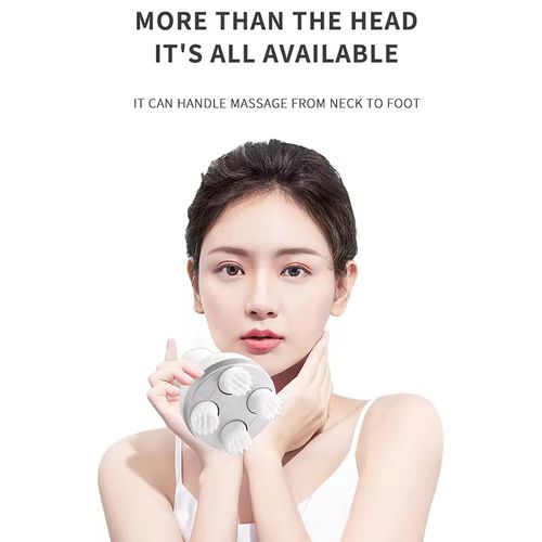 Scalp massager, microcurrent technology, relieves headaches, dizziness, and promotes blood circulation in the head