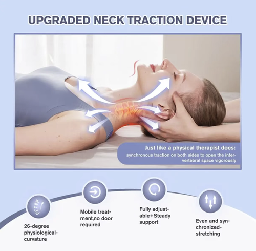 This medical cervical traction device adopts triple power traction and air support technology, which can precisely correct the curvature of the cervical vertebrae and relieve the pressure on the intervertebral discs. The medical-grade material is comfortable and fits well, and the operation is convenient. It is an excellent choice for those recovering from cervical spondylosis and for office workers for daily neck protection.