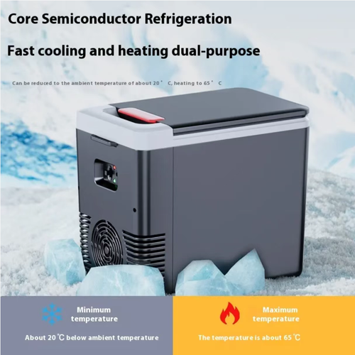 This 10L dual-purpose home and vehicle refrigerator: features dual modes of semiconductor cooling and heating, compatible with 12V 110V, operates at a low noise level of 45dB. It is compact and doesn't take up much space. It is suitable for camping by yourself, commuting, keeping food warm during transportation, and storing items in rental properties. It enables you to enjoy cold drinks and hot food anytime and anywhere, and says goodbye to makeshift solutions.