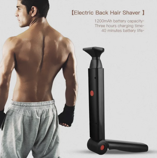 USB charging dual-head electric hair trimmer, with a long handle design, can easily trim body hair on the back. It comes with two interchangeable blades (wide and narrow) to suit large areas and detailed local hair trimming. One-button operation, the blade can be removed for cleaning, and comes with a cleaning brush. It is suitable for daily body hair trimming, portable and easy to store. It is an auxiliary tool for personal body care.