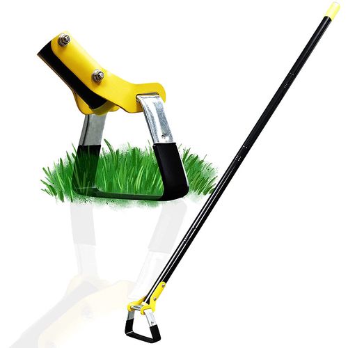 This push-pull weeding tool doesn't require bending over when operating. Just align the clamp with the weeds and push and pull them, pulling out stubborn weeds completely. The sharp blade cuts through the grass stems. It can be assembled with an extended handle and a non-slip handle, making it lightweight and easy to use. It's suitable for both elderly and women users. Say goodbye to the strain on your back when weeding, and enjoy effortless gardening.