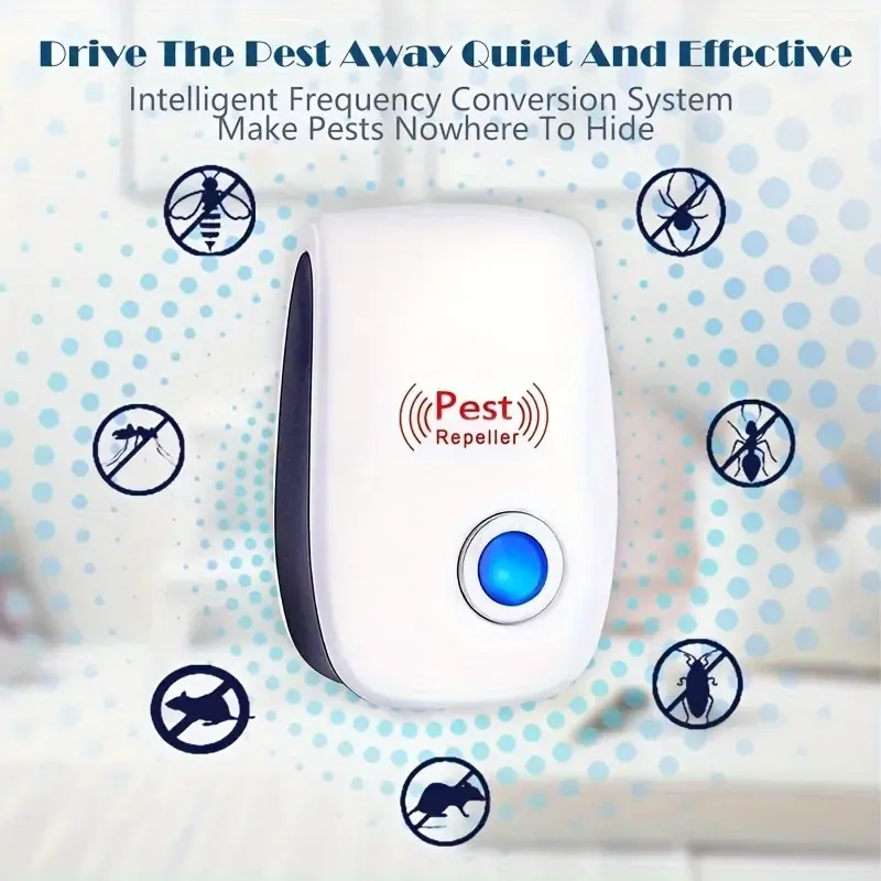 Sonic Technology Pest Repellent - Effectively controls indoor pests in homes, kitchens, offices, hotels and warehouses - repels mosquitoes and rats