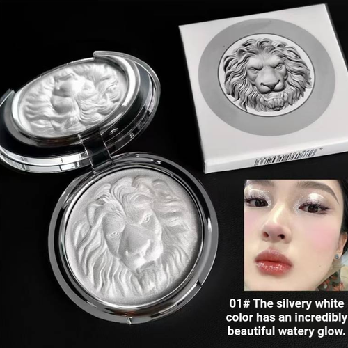 This high-shine and contouring integrated palette features a delicate lion embossing. The texture is like mashed potatoes, soft and smooth, with fine glitter. One palette can achieve both highlighting and contouring effects. The highlight creates a clear and lustrous look, while the contour is soft and natural. It has a mirror surface, making it convenient for touch-ups. Apply a small amount and do it multiple times. It is suitable for various makeup looks and helps create a natural atmosphere.