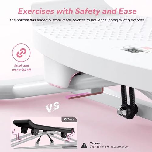 Zvz New Concept Mini Stepper with Detachable Resistance Bands & LCD Digital Counter – Portable Home Aerobics Exercise Machine for Full-Body Fat Burning, Body Shaping, Core Strengthening, Leg & Butt Toning, Shoulder & Back Slimming, Posture Correction – Silent Smooth Non-Stuck Design, Non-Slip Pedal & Compact Foldable Structure, Ideal Home Workout Equipment for Women, Men, Fitness Enthusiasts, Small Apartments & Office Use