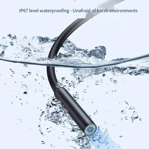 The three-in-one universal industrial endoscope is compatible with Android, Apple and Type-C mobile phones. It features an 8mm fine probe, a 2-meter hard cable, IP67 water resistance, a built-in adjustable spotlight, the ability to take photos and record videos, and comes with multiple accessories. It is a must-have for regular inspections in narrow spaces such as auto repair garages. It is a compact and portable auxiliary tool for daily maintenance.
