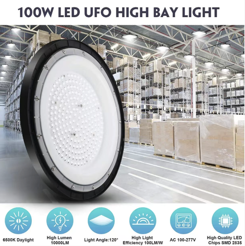 This IP65 grade high-brightness LED industrial work lamp features high-density light bulbs and a 120° wide-angle design, ensuring uniform and seamless light distribution with no blind spots. It is highly energy-efficient, has a long lifespan, and has a waterproof and dustproof structure that can be adapted to humid and dusty workshops. Its flexible installation makes it a reliable choice for industrial lighting.