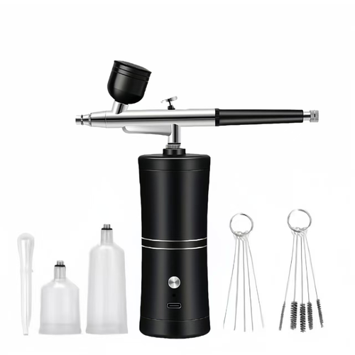 This portable charging spray pen gun is equipped with a 0.3mm fine nozzle, ensuring a fine and even misting effect. The wireless lithium battery design is free from constraints, suitable for nail art, model making, cake coloring and acrylic spraying. The stainless steel material is easy to clean and is an excellent tool for creative work in various scenarios. Enable every inspiration to be precisely realized, and infuse more colors and creativity into life.