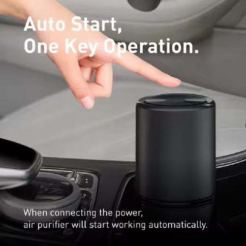 All-in-One Car Air Purifier & Charging Station: 12 Million Negative Ion Generator, 360° Comprehensive Purification, Filterless Design for Hassle-Free Lifetime Use, 99.99% Dust, Mold Spore & Exhaust Fume Elimination, Fast USB Charging for Mobile Phones & Electronic Devices, Compact Cup-Holder Compatible Size with Digital Display & One-Touch Power Button, Engineered to Create a Healthier, More Comfortable Driving Environment