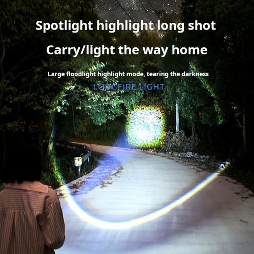 The Sky-piercing Monkey strategic and tactical flashlight can clearly see the veins on leaves 300 meters away. Even the moving routes of ants hiding in the corners of the wall are like being spotlighted. There is no dark corner that can escape the night light!