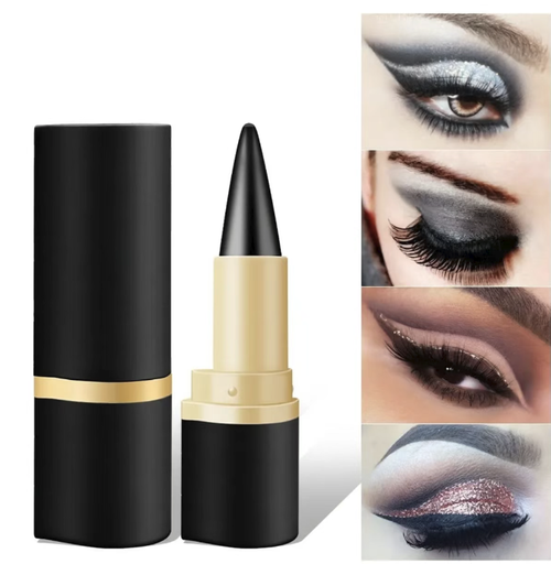 Solid waterproof eyeliner pencil, with a pointed tip for outlining eyes and blending eyeshadow. The texture is smooth and does not clump. It is waterproof and sweat-resistant, does not smudge, has long-lasting color, and the formula is gentle and easy to remove. It is convenient to carry and store, and even beginners can easily create a clean eye makeup look. It is a must-have item for creating exquisite eye makeup.