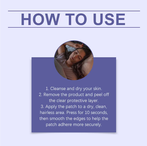 SM Sleep Care Patch, containing natural ingredients such as lavender and valerian, can calm the nerves and promote deep sleep when applied to the wrist or behind the ear. It is non-addictive and does not cause drowsiness. Order today and get 2 boxes (56 patches) for a total of 2 months' supply. It's suitable for both self-use and as a gift for others. Simply peel off the patch and use it. It's lightweight and non-stuffy, allowing you to sleep well without counting sheep.