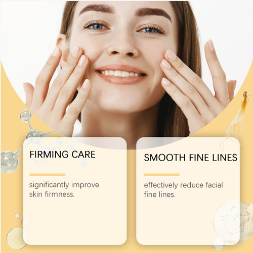Order today and you'll receive 2 bottles of Ginseng Anti-Wrinkle Essence, Delan Shen Fragrance + Moisturizing Texture. Gently pat it into the skin, and the Ginseng essence will support sagging skin, reduce fine lines, and make your face firm and tight even after a long night. It's suitable for dry, sensitive, and oily skin. This product combines anti-wrinkle, tightening, and brightening effects. The more you massage it, the tighter and brighter your face will become.