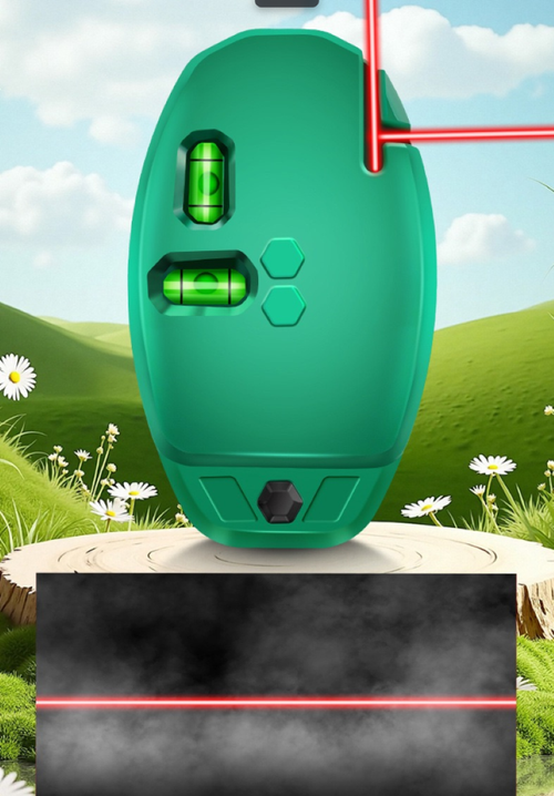 This green light level meter has visible strong light, featuring dual leveling bubbles and intelligent leveling adjustment. It boasts extremely precise measurement to the minutest detail. The compact and portable design allows for strong magnetic adhesion, freeing your hands. It is suitable for construction, home decoration, outdoor debugging, etc., ensuring that every construction is perfectly level in all directions. It is a precise guarantee of professionalism and quality.