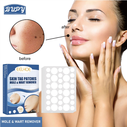 Verruca Removal Patches for Genital Warts and Other Verrucous Lesions. The patches contain vitamin E + tea tree oil. Once applied, they become invisible. Within 7-14 days, the skin tags will naturally fall off. It is non-invasive, painless and does not damage the skin.144 patches in a large package. Place an order today and you will receive 2 boxes upon delivery. It is sufficient for home use. There will be no scars after application. The skin will be smooth and comfortable!