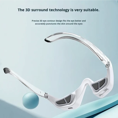 This eye beauty device utilizes new microcurrent and 3D surround technology, precisely fitting the contours of the eyes. It effectively improves fine lines, dark circles and eye bags. With long-term use, the skin around the eyes becomes noticeably tighter and smoother, and the eyes regain a natural radiance, restoring youthful confidence. It is an excellent companion for your beauty and skincare routine.