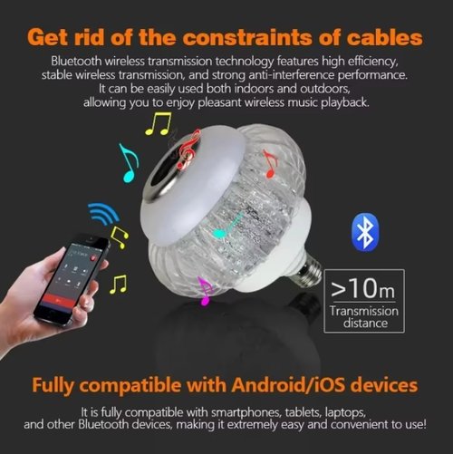 Black technology smart lantern Bluetooth music light, a must-have for family gatherings and birthday parties