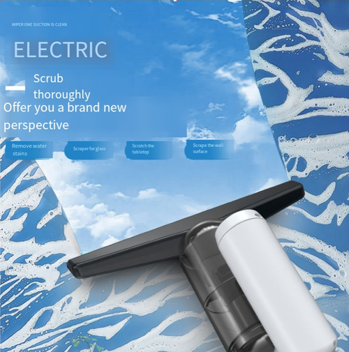 Electric handheld window cleaner! With strong suction and perfect adhesion, it won't slip, and can easily clean windows of any height. Water stains and dirt disappear instantly, leaving no water marks and making the window brighter. It is lightweight and comfortable to hold, doubling the cleaning efficiency. Must-have for home!