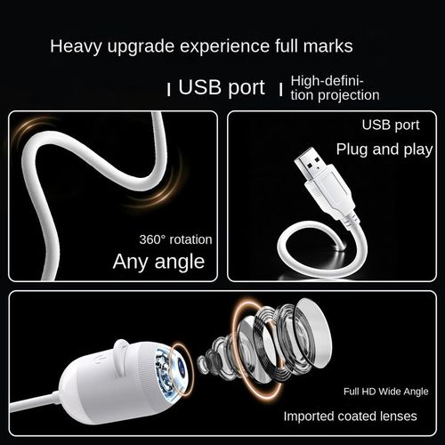 USB Starry Sky Night Light Projector, Rotatable Flexible Star Sky Projection Lamp with Replaceable Film Cards for Bedroom Home Decor and inside car