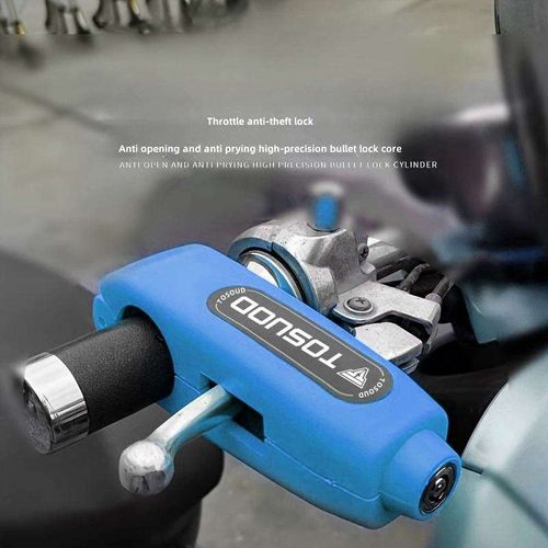 CAFS-LOCK Anti-Theft Motorcycle Handlebar Brake Lock, Universal Motorbike Throttle Grip Security Lock for Scooter and ATV