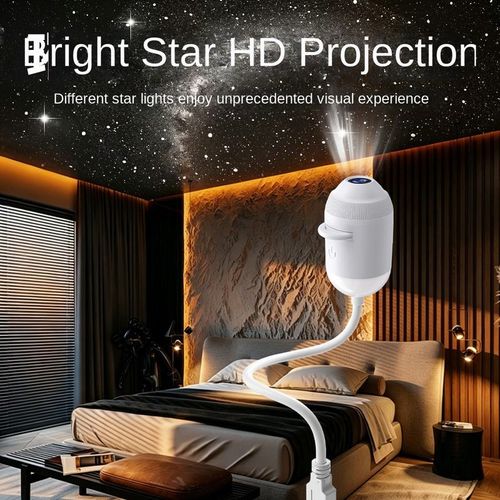 USB Starry Sky Night Light Projector, Rotatable Flexible Star Sky Projection Lamp with Replaceable Film Cards for Bedroom Home Decor and inside car