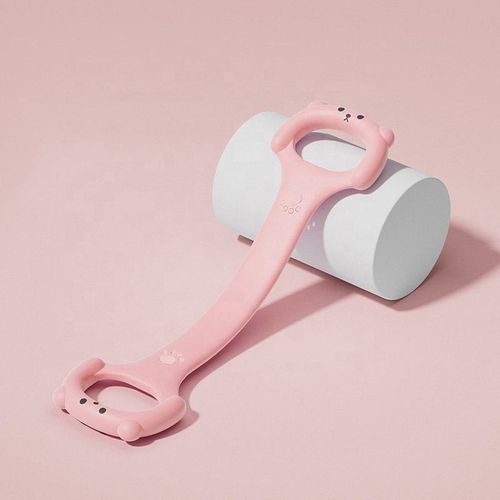 Portable Silicone Figure 8 Resistance Stretcher, Cute Bear Handle Yoga Pull Band for Home Gym, Shoulder and Back Workout for Women and Men