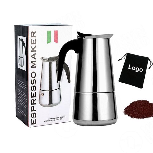 Stainless Steel Moka Pot Stovetop Espresso Coffee Maker, Italian Style Coffee Brewer with Copper Safety Valve, For Gas Stove, Home & Office Use Nigeria