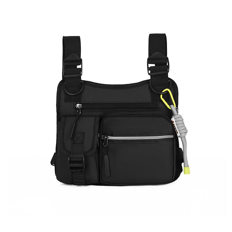 Fashion Men Chest Rig Bag Reflective Light Bag Outdoor Running Exercise Hiking Tactical Chest Backpack