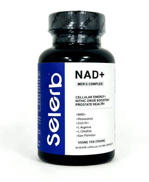 Selerb NAD+ Supplement for Men – With Liposomal-NAD+,CoQ10, L-Carnitine, L-Arginine, Maca & Ashwagandha – Energy, Circulation & Prostate Support – 60 Capsules Healthcare Fitness Edible Dietary Natural Vitamin