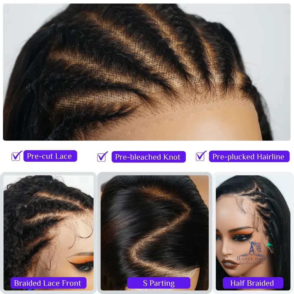 Lace front wig front real silk based wig human hair long hair long place female straight hair double pull natural black wig