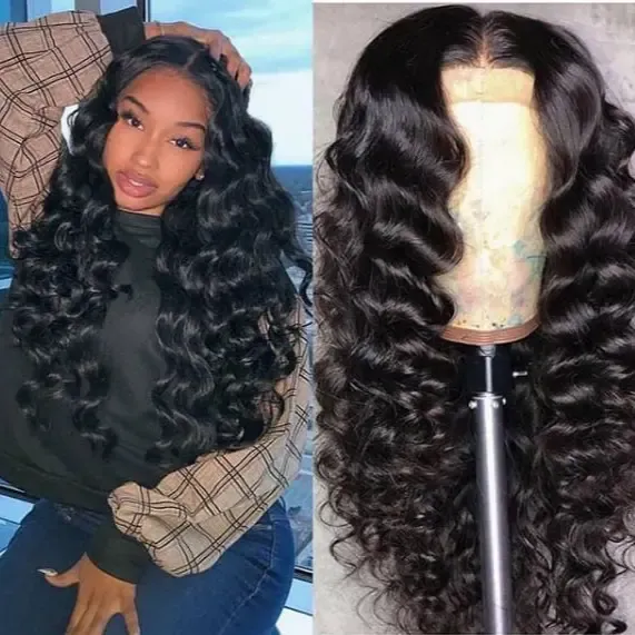 Lace Front Lace Frontal Wig Brazilian Virgin Bone Straight Human Hair Wigs for Black Women