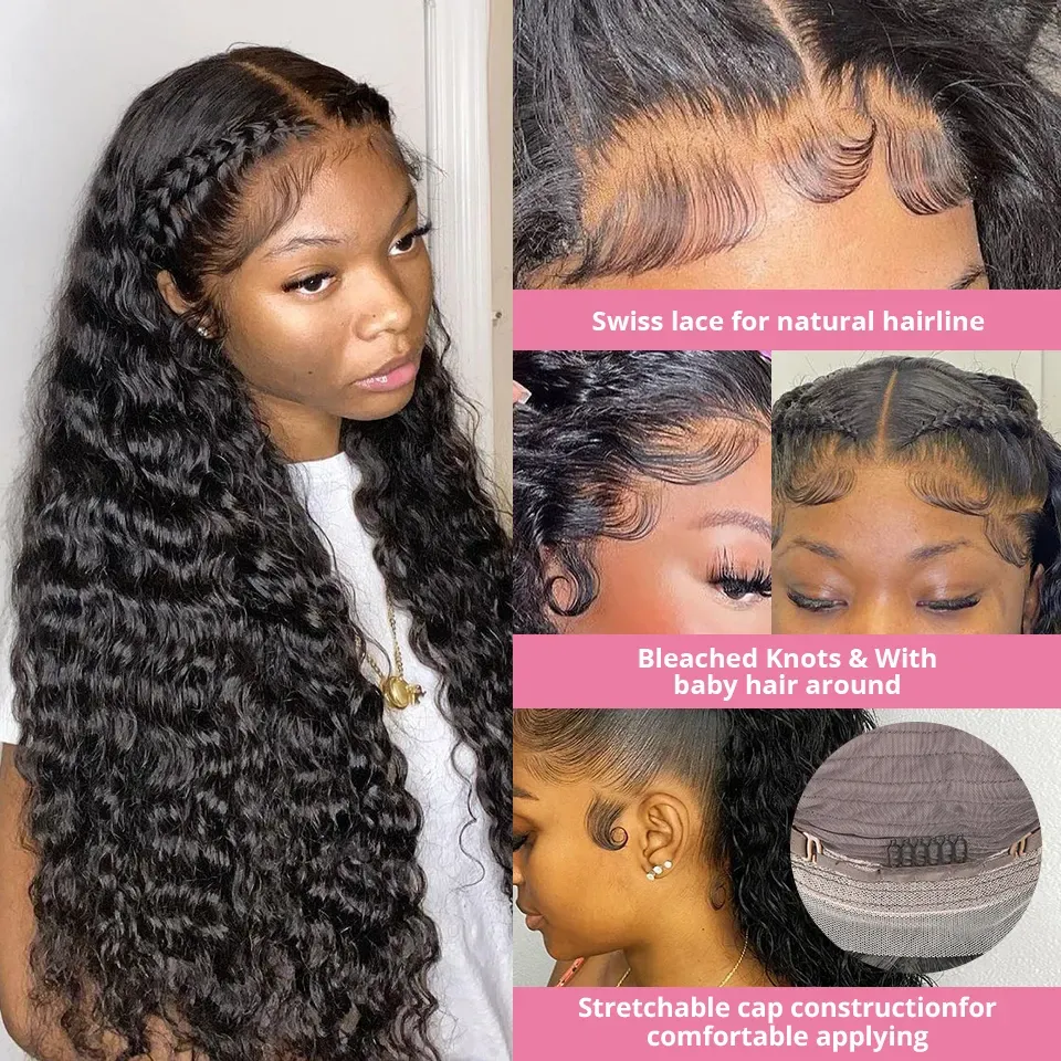 Lace Front Lace Frontal Wig Brazilian Virgin Bone Straight Human Hair Wigs for Black Women