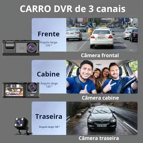 2025 chegou com a câmera automotiva mais inteligente do ano! Grava tudo com clareza total — dia e noite!