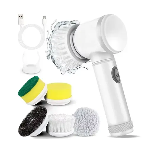 Escova de limpeza elétrica handheld recarregável escova da louça da cozinha escova da panela do banheiro escova da telha da piscina panela