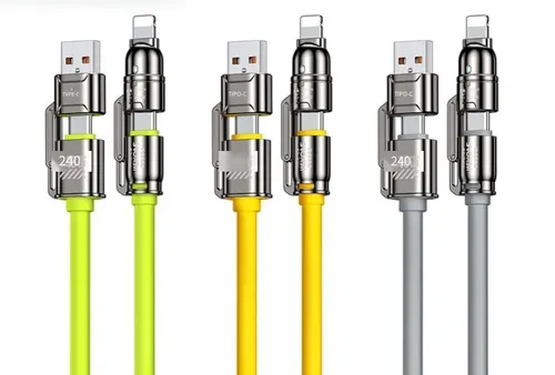 Linha cabo carregamento multifuncional para recarregar