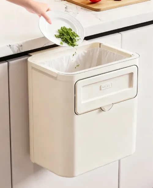 🗑️ A cozinha está sempre bagunçada? Experimente este lixo de parede compacto — economiza espaço e mantém tudo limpo! ✨ 🔥 Promoção por tempo limitado!