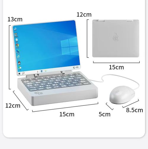 Kids Pretend Learning Laptop Toy with Drawing Screen