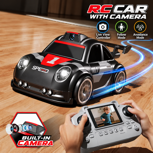 Black Camera Remote Control Car with Screen Controller