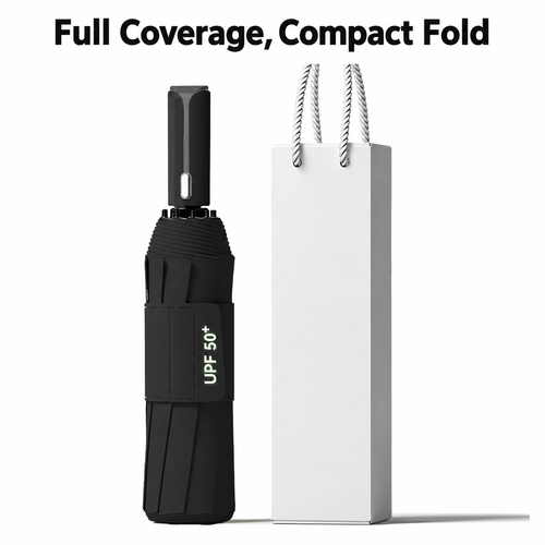 Black 3081E Automatic Folding Umbrella