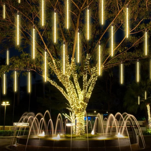 Warm White Meteor Shower Tube String Lights
