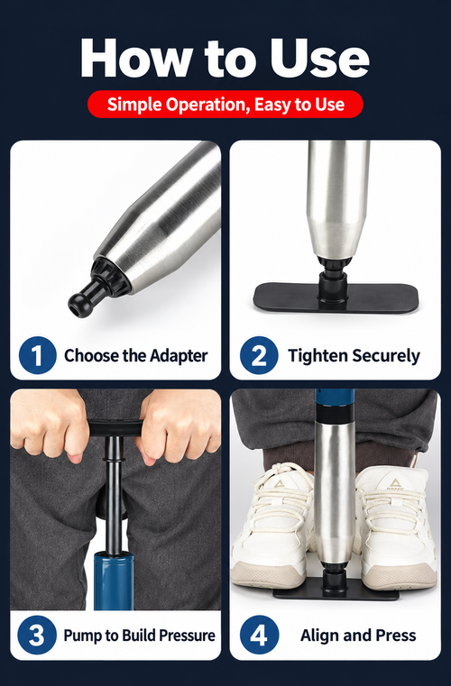 Manual Air-Powered Drain Blaster with Pressure Gauge