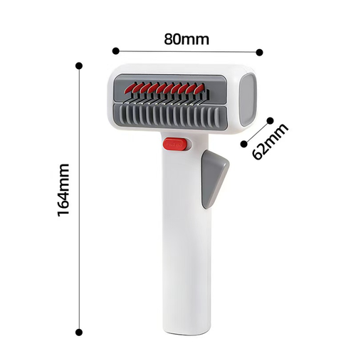 Self-Cleaning Pet Grooming Brush with Retractable Pins