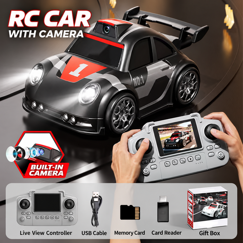 Black Camera Remote Control Car with Screen Controller
