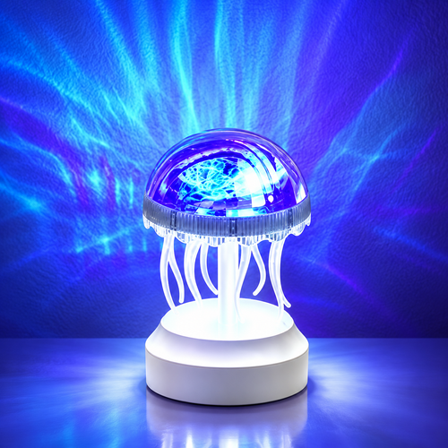 RGB Jellyfish Projection Lamp with USB-C Charging