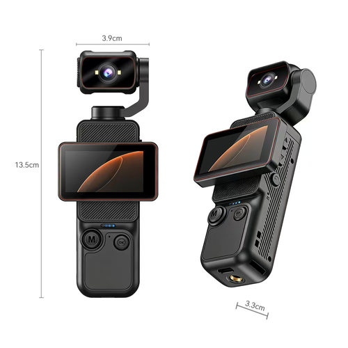 Portable Pocket Camera with Rotating Screen