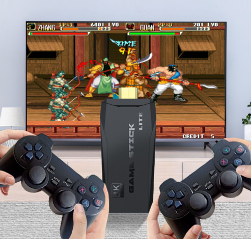 Portable Retro M8 10000+ Games Mini Tv Classic Video Game Console 2.4G 64GB 4k Game Stick